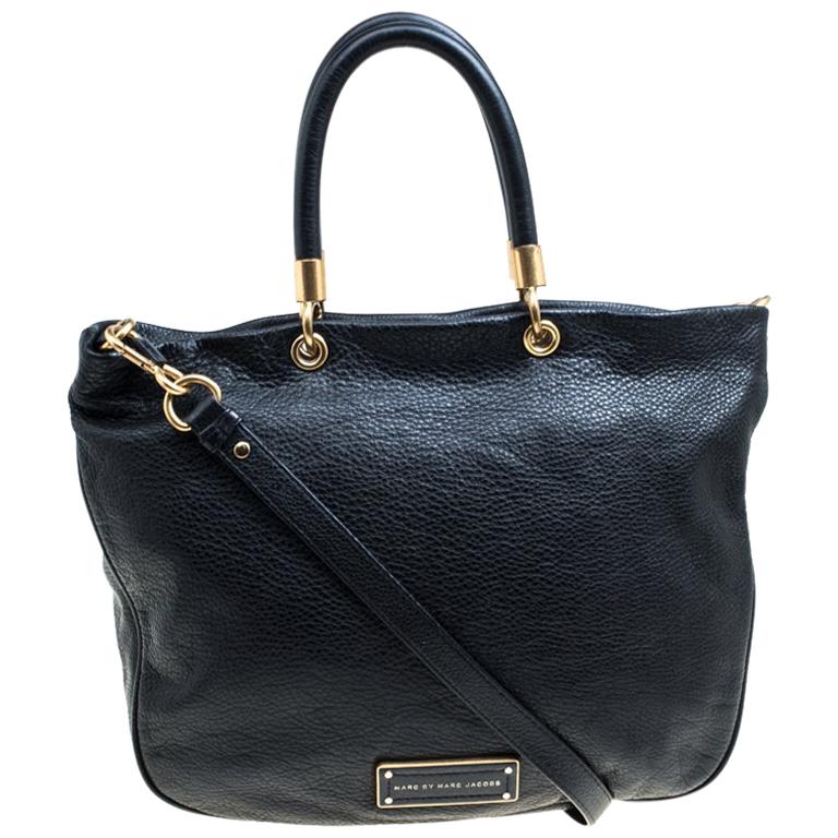 Marc By Jacobs Black Leather Top Handle Bag