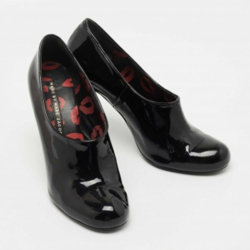 Nero Marc By Marc jacobs - Stivaletti in pelle verniciata nera - Taglia 39,5 in vendita