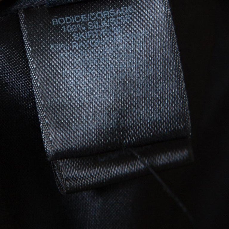 Marc by Marc Jacobs Black Rosette Applique Silk Blend Mini Dress M For ...