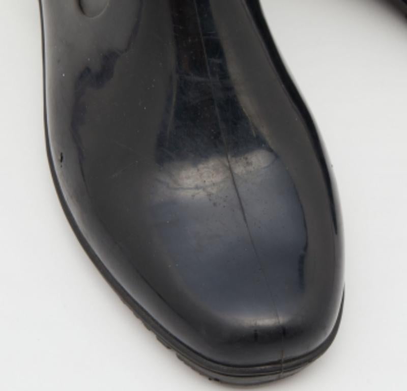Marc by Marc jacobs Stivali da pioggia in gomma nera taglia 38 in vendita 1