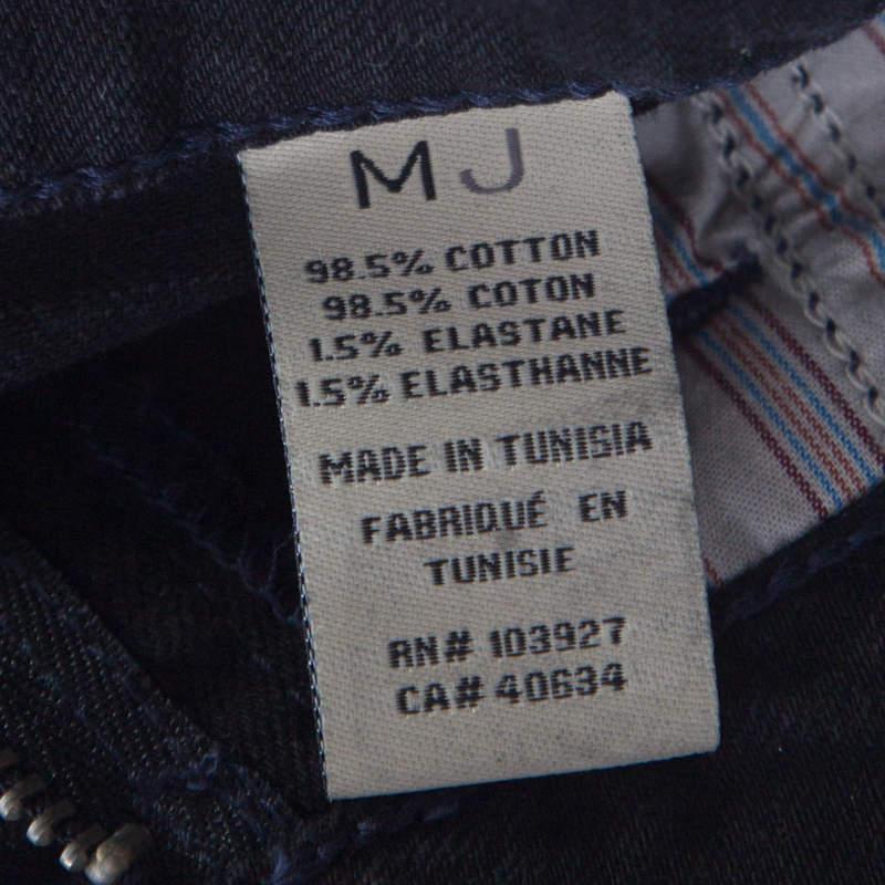 Marc by Marc Jacobs Black Washed Denim Slit Detail Skirt M For Sale 1