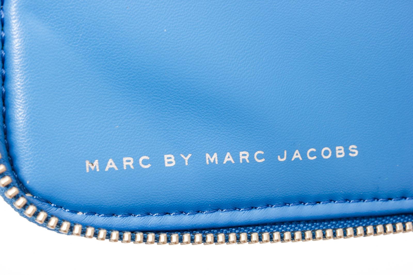 Women's Marc By Marc Jacobs blue & yellow leather dot tablet case with silver-tone