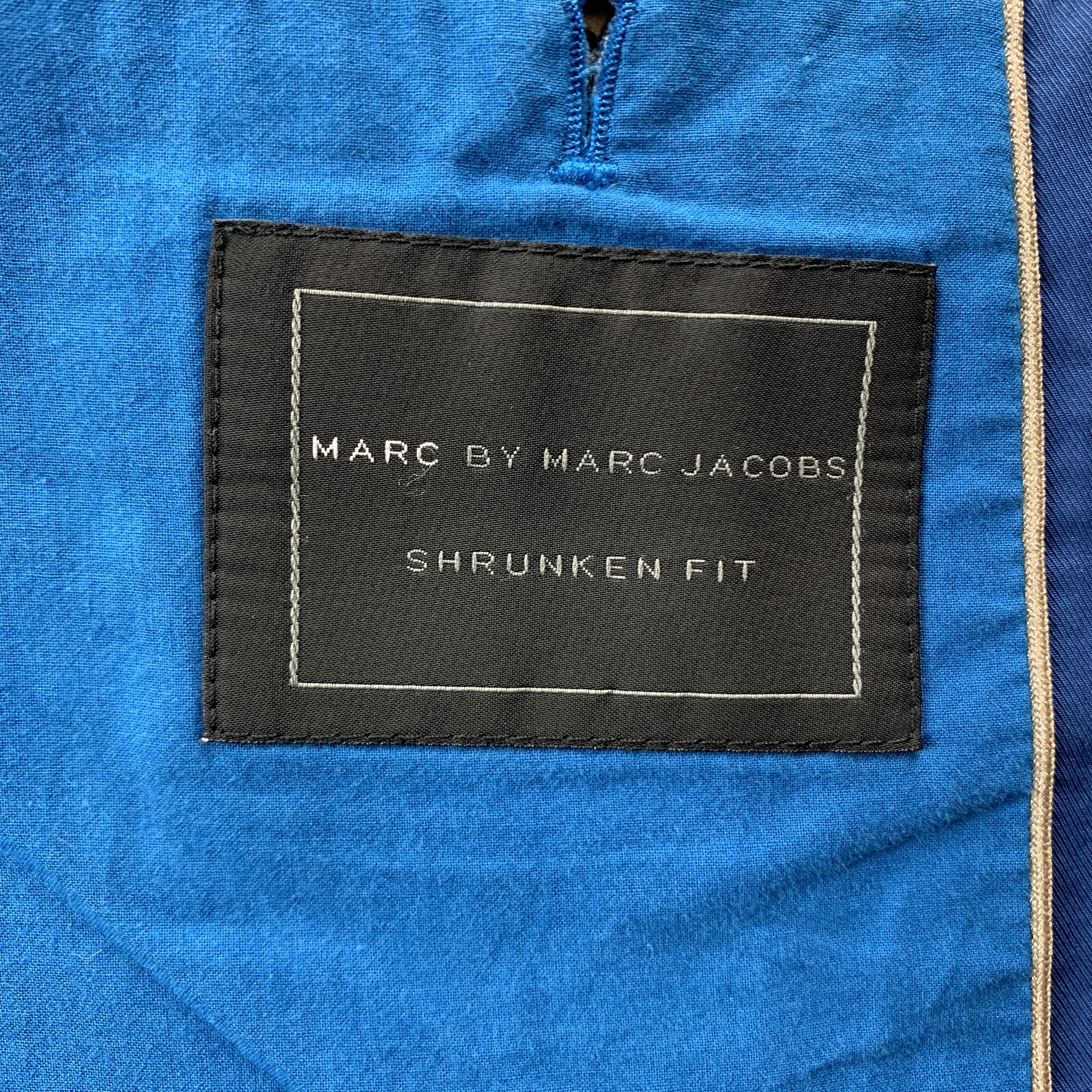 MARC by MARC JACOBS Blue Cotton Notch Lapel Sport Coat 3