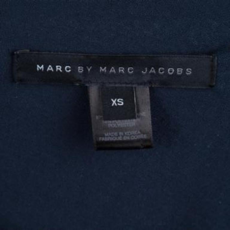 Marc by Marc Jacobs Blaues Drapiertes One-Shoulder-Oberteil aus Strick XS im Angebot 1