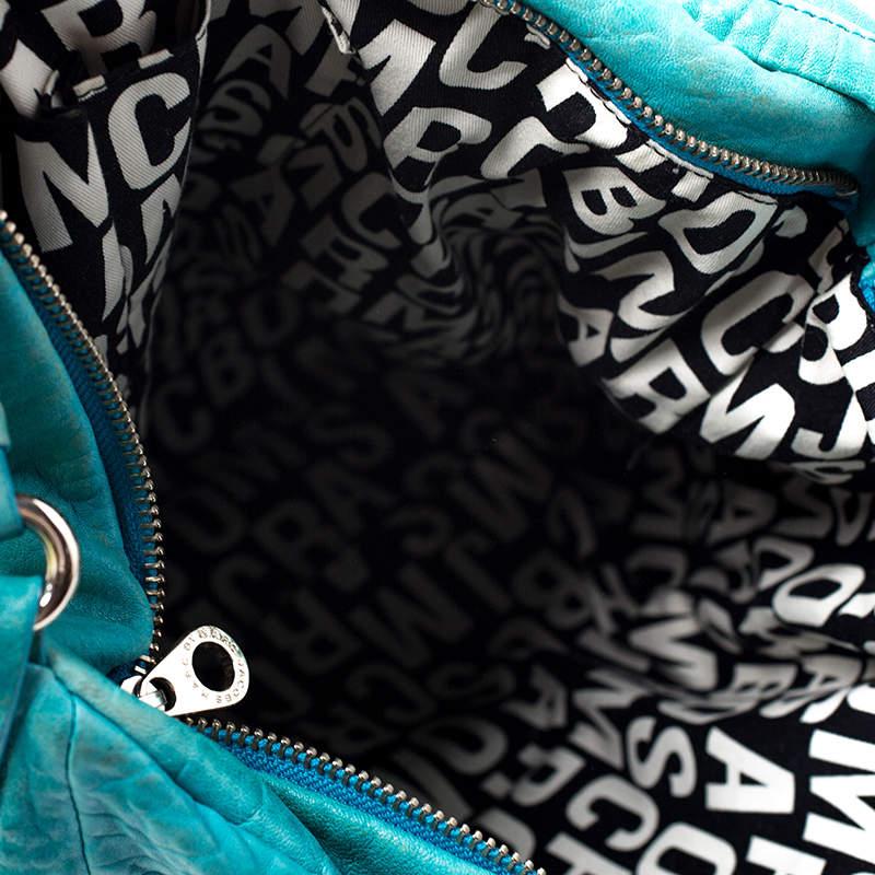 Marc by Marc Jacobs Blue Leather Leola Zip Hobo 3