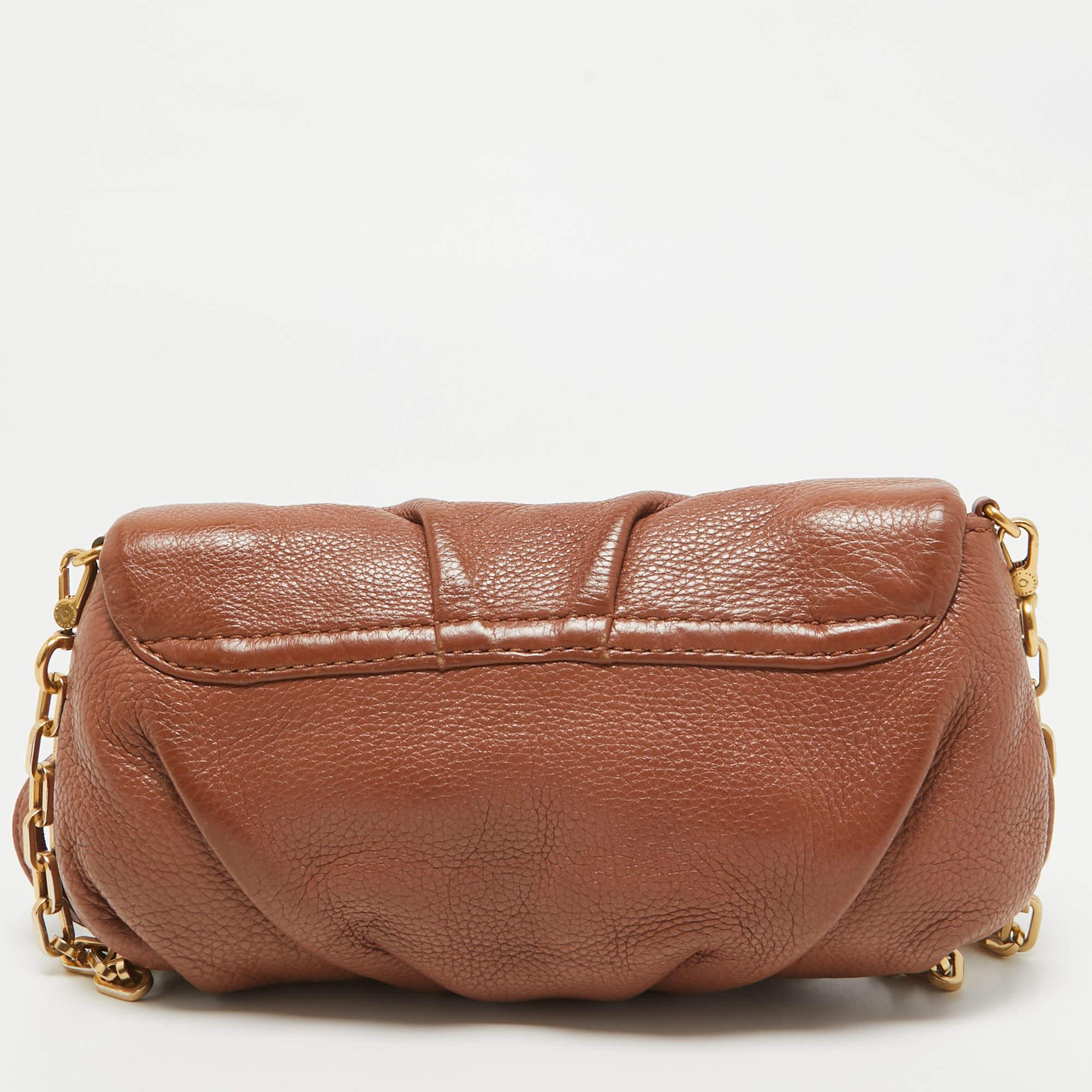 Women's Marc by Marc Jacobs Brown Leather Classic Q Karlie Crossbody Bag