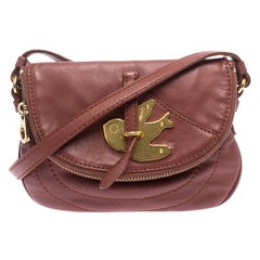 Marc by Marc Jacobs - Sac à bandoulière en cuir marron « Petal to the Metal »