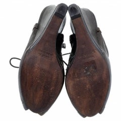 Marc by Marc Jacobs Brown Leather Wedge Booties Size 36
