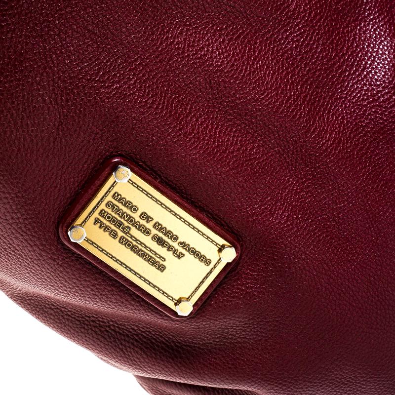 Women's Marc by Marc Jacobs Burgundy Leather Tote