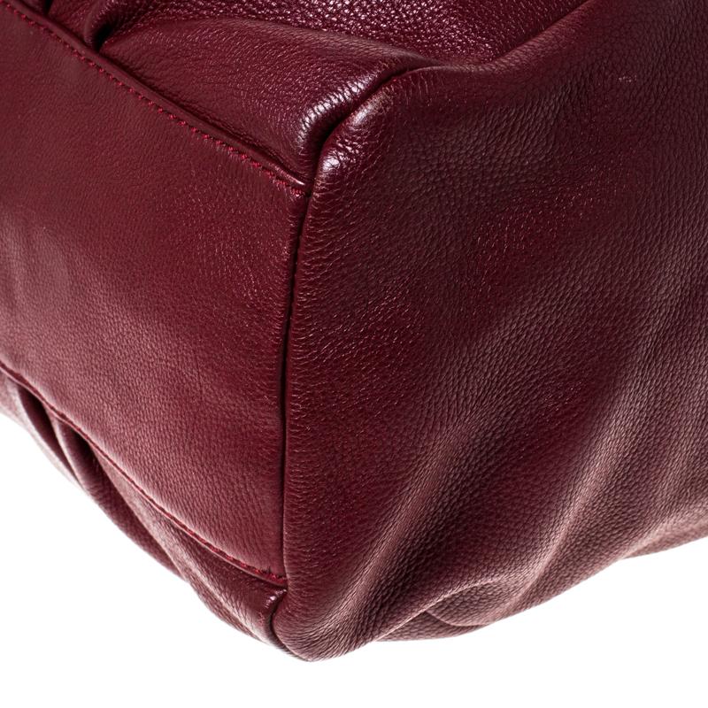 Marc by Marc Jacobs Burgundy Leather Tote 1