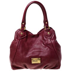 Marc by Marc Jacobs Burgundrote Leder-Tasche