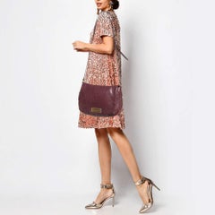 Marc by Marc Jacobs Burgundy Leather Washed Up The Nash Crossbody Bag