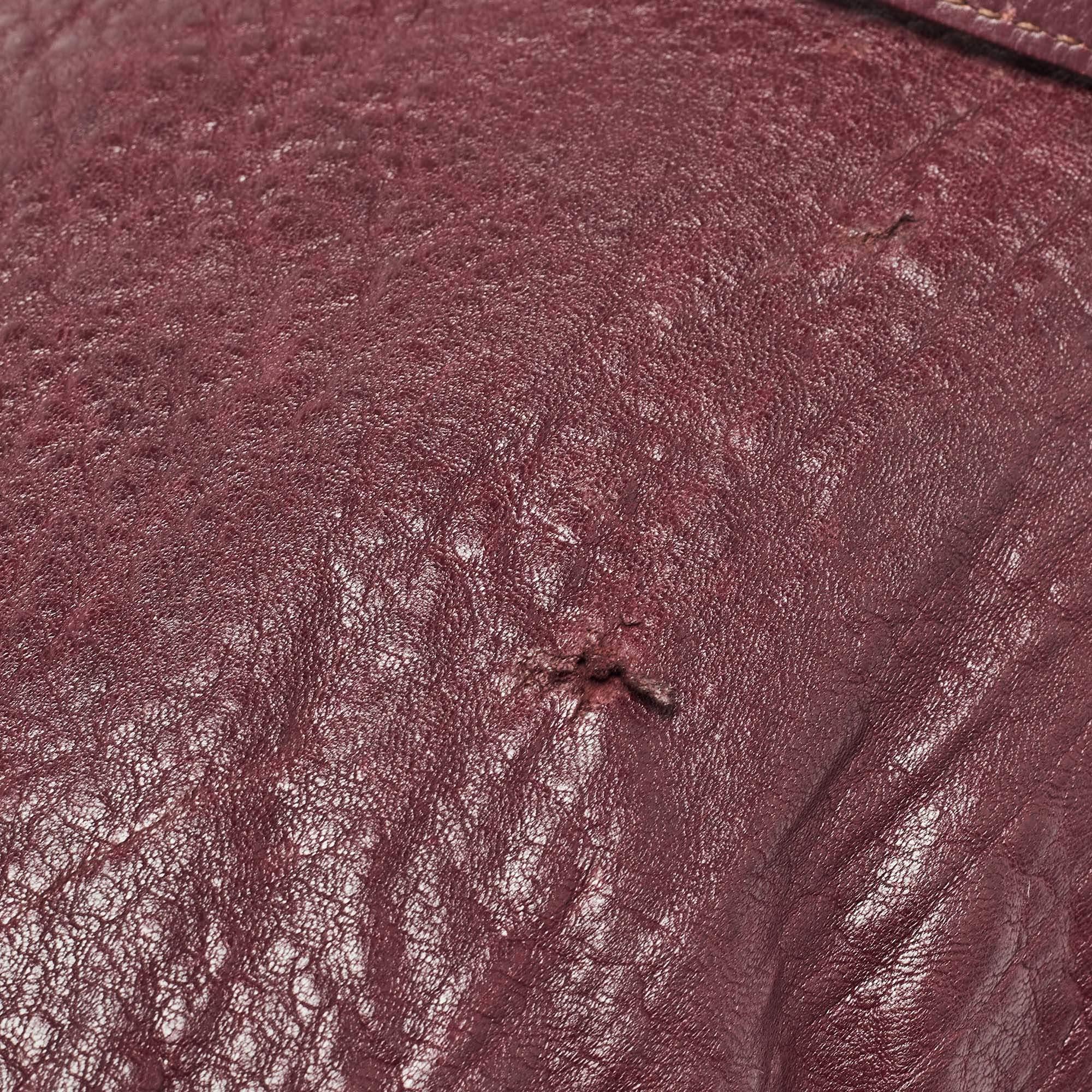 Marc by Marc Jacobs Burgundy Leather Washed Up The Nash Crossbody Bag For Sale 1
