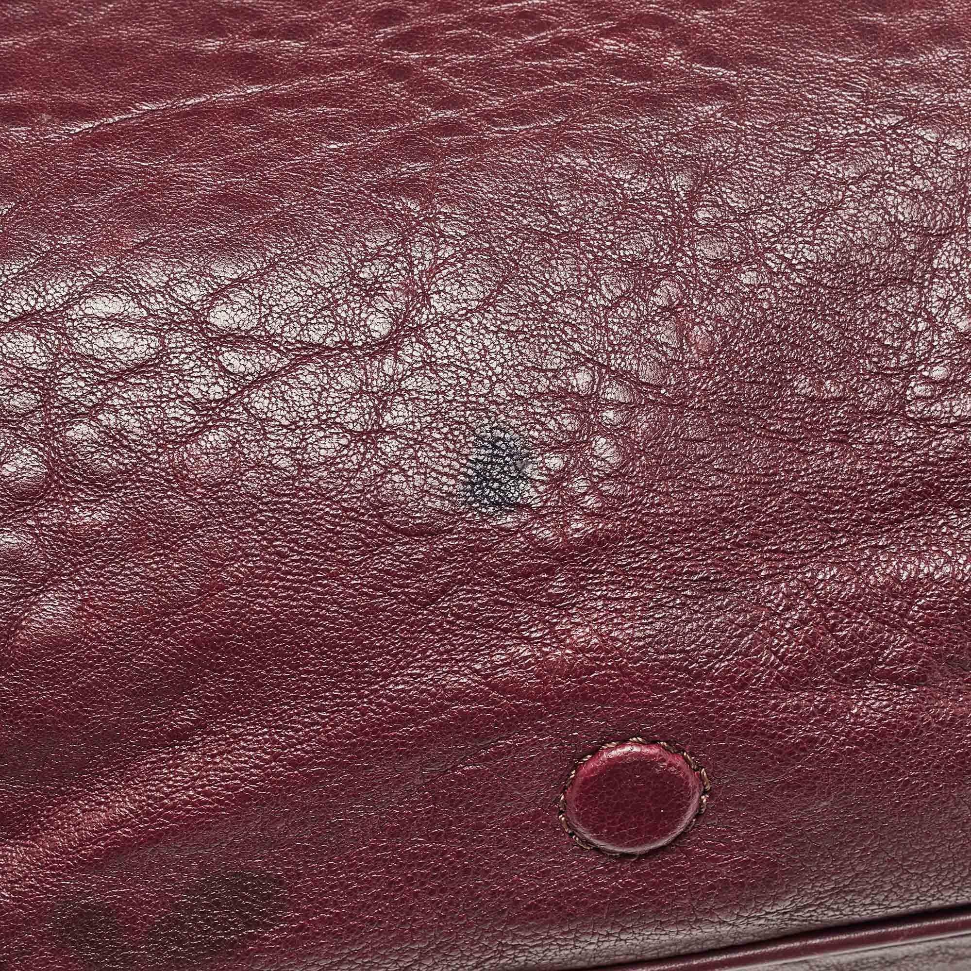 Marc by Marc Jacobs Burgundy Leather Washed Up The Nash Crossbody Bag For Sale 4
