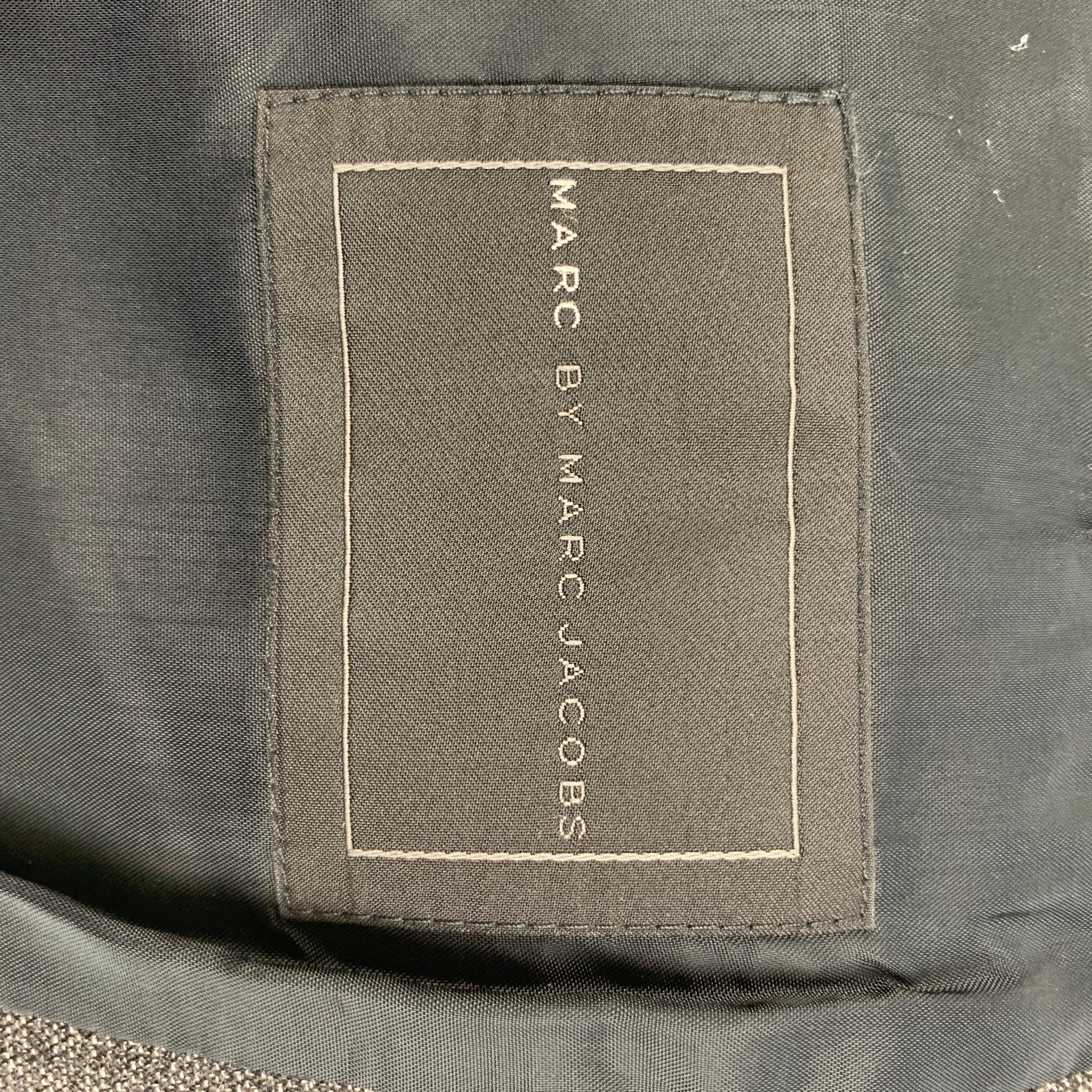 MARC by MARC JACOBS Charcoal Heather Wool Blend Notch Lapel Sport Coat For Sale 2