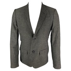 MARC by MARC JACOBS Holzkohlefarbener Wollmantel mit Kerbrevers
