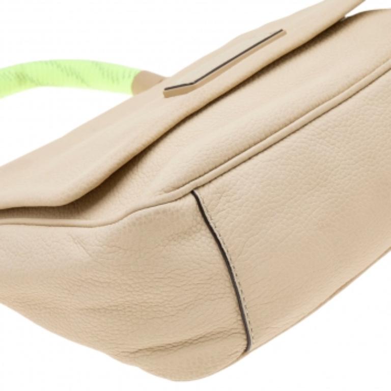 Marc by Marc Jacobs Cream/Neon Leather Novelty Too Hot to Handle Top Handle Bag For Sale 1