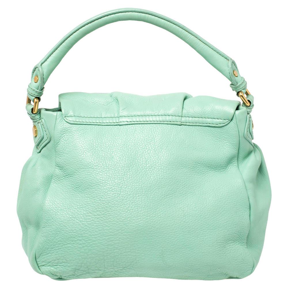 Women's Marc by Marc Jacobs Green Leather Classic Q Lil Ukita Top Handle Bag