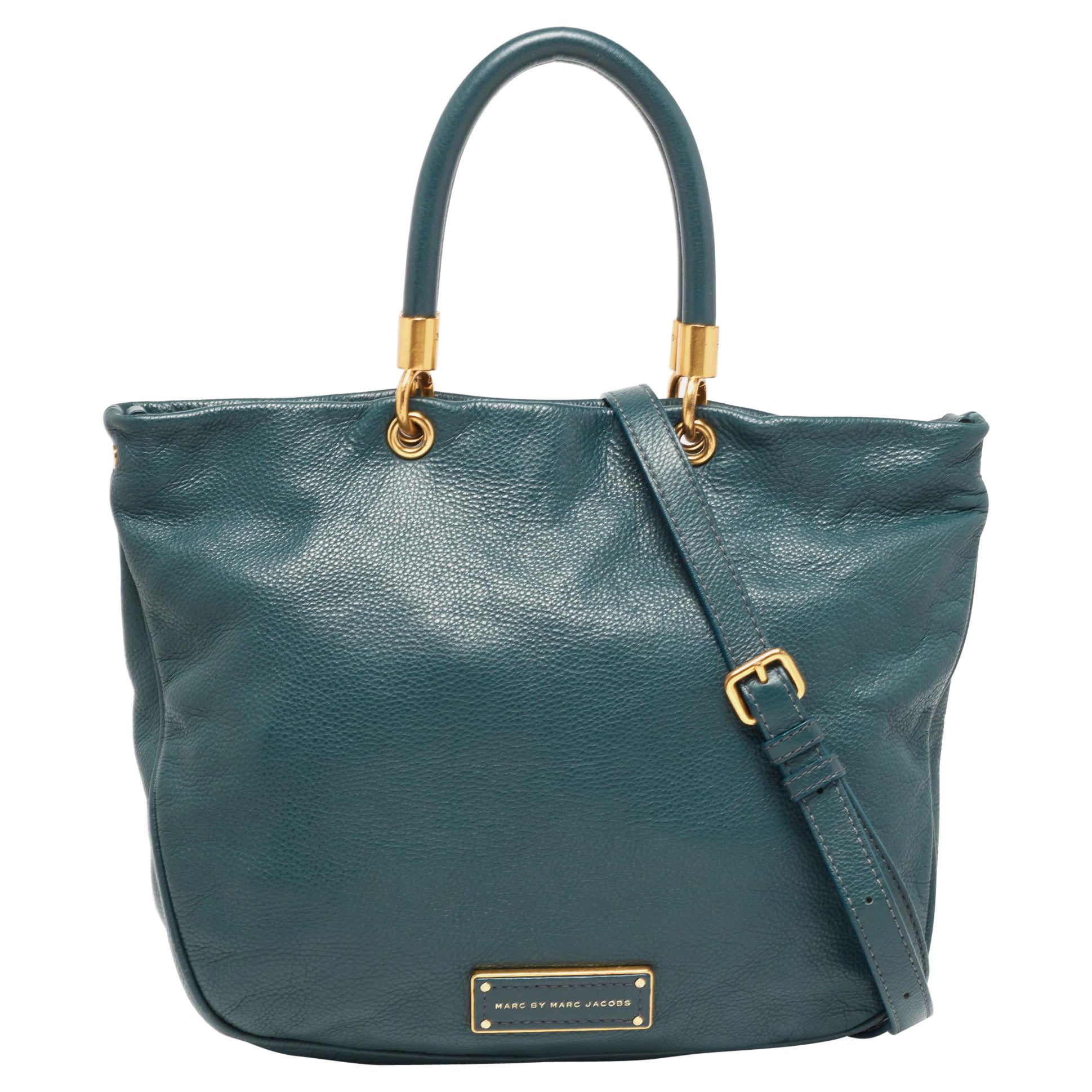 Marc by Marc Jacobs Green Leather Too Hot to Handle Tote