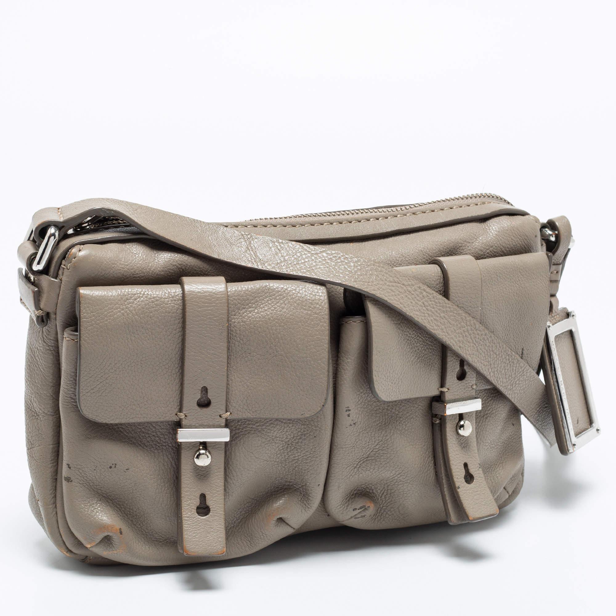 Gray Marc by Marc Jacobs Grey Leather Crossbody Bag