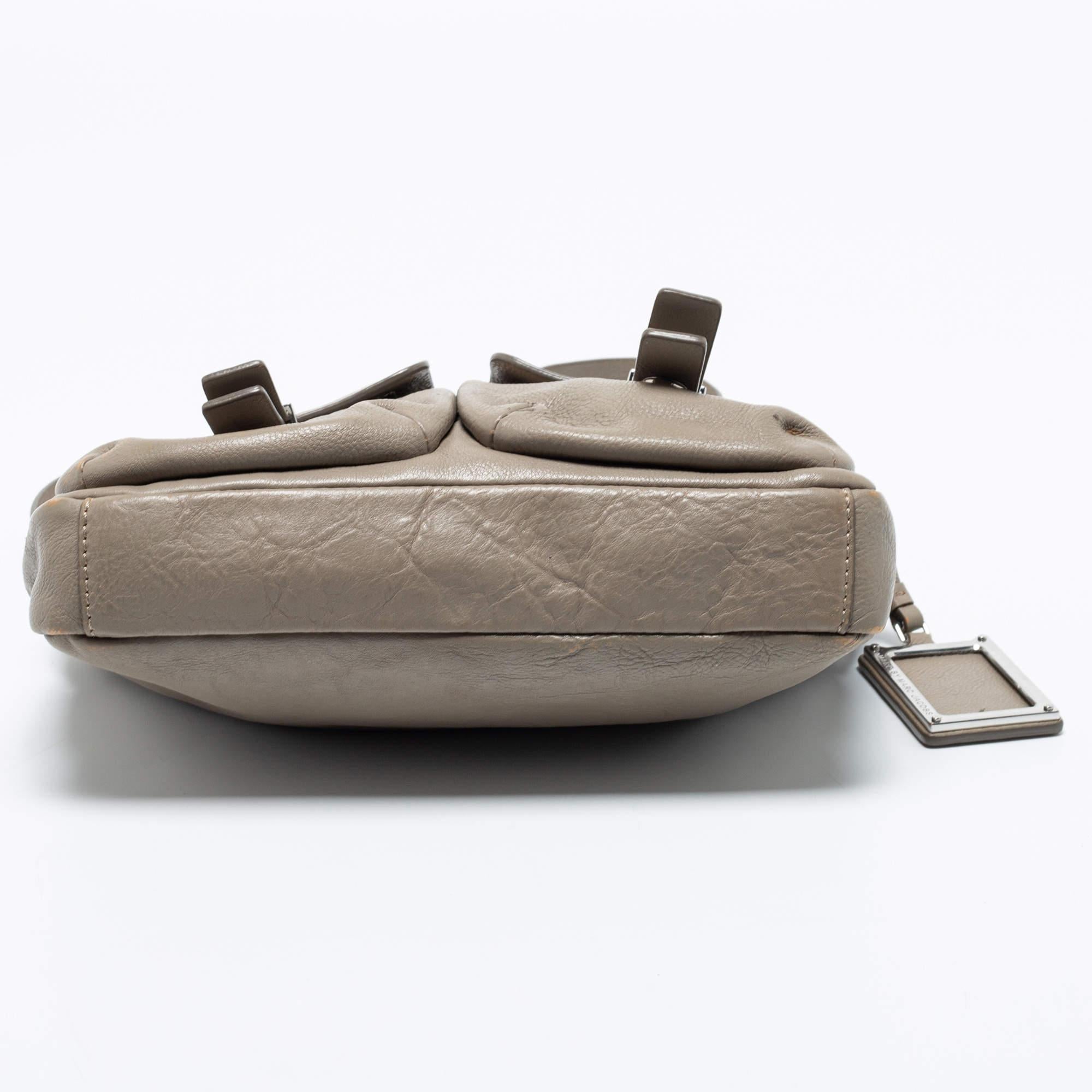 Marc by Marc Jacobs Grey Leather Crossbody Bag 2