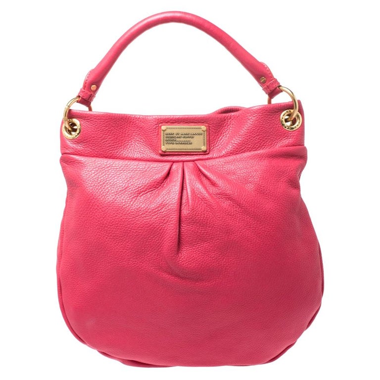 Marc by Marc Jacobs Hot Pink Leather Classic Q Hillier Hobo For Sale at ...