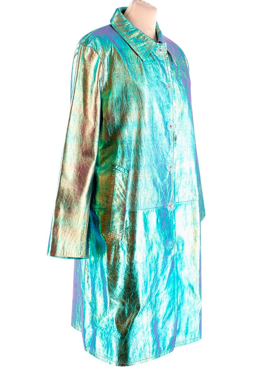 marc jacobs leather coat