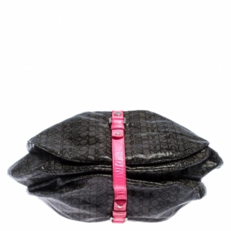 Marc by Marc Jacobs Mehrfarbiger beschichteter Stoff und Leder Lil Riz Hobo Damen im Angebot