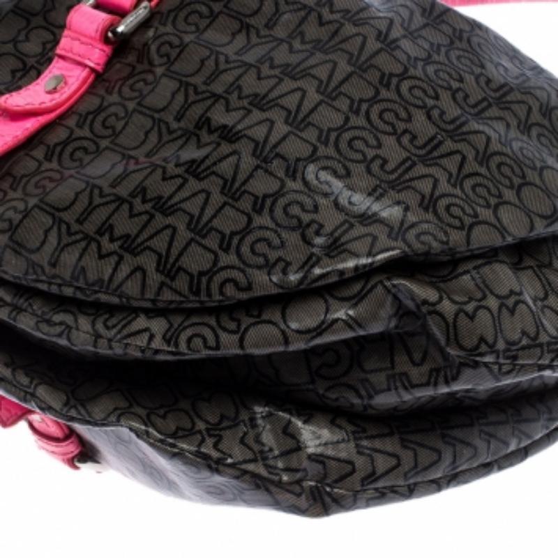 Marc by Marc Jacobs Mehrfarbiger beschichteter Stoff und Leder Lil Riz Hobo im Angebot 2