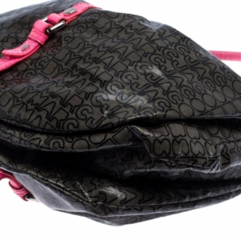 Marc by Marc Jacobs Mehrfarbiger beschichteter Stoff und Leder Lil Riz Hobo im Angebot 3