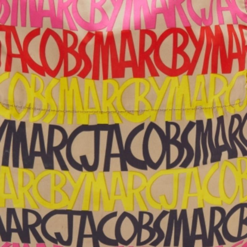 Donna Marc By Marc Jacobs Tote in nylon stampato multicolore in vendita