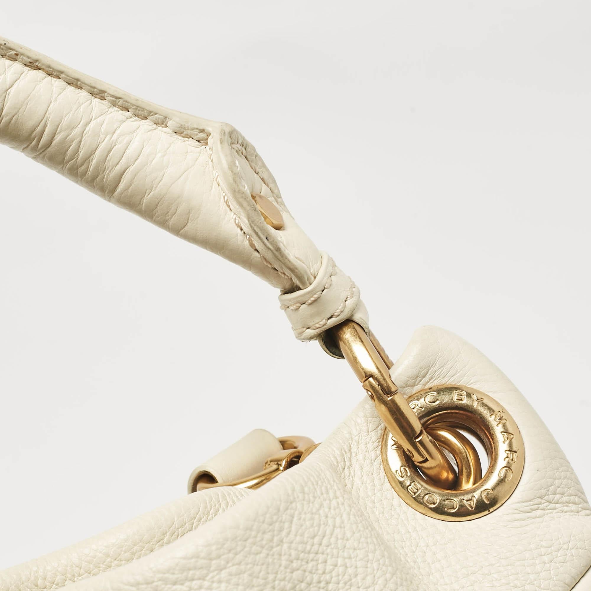 Marc by Marc jacobs Off White in pelle Classic Q Hillier Hobo 3
