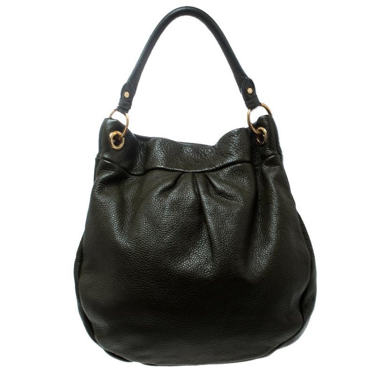 Marc by Marc Jacobs Olive Green Leather Classic Q Hillier Hobo For Sale ...