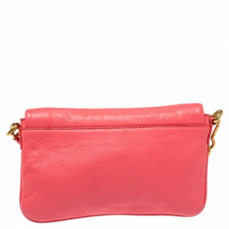 Red Marc by Marc Jacobs Orange Leather Too Hot To Handle Crossbody Bag For Sale