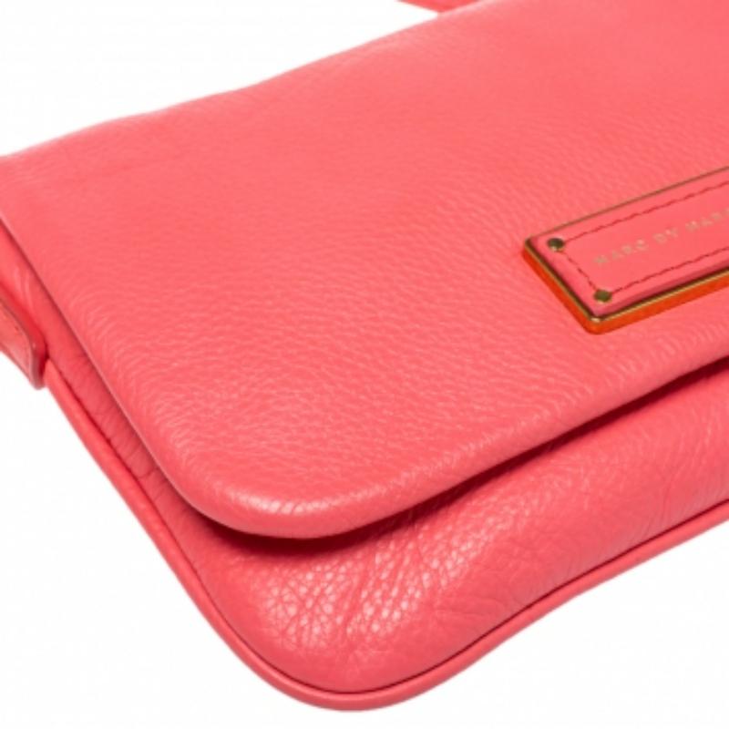 Marc by Marc Jacobs Orange Leather Too Hot To Handle Crossbody Bag For Sale 3