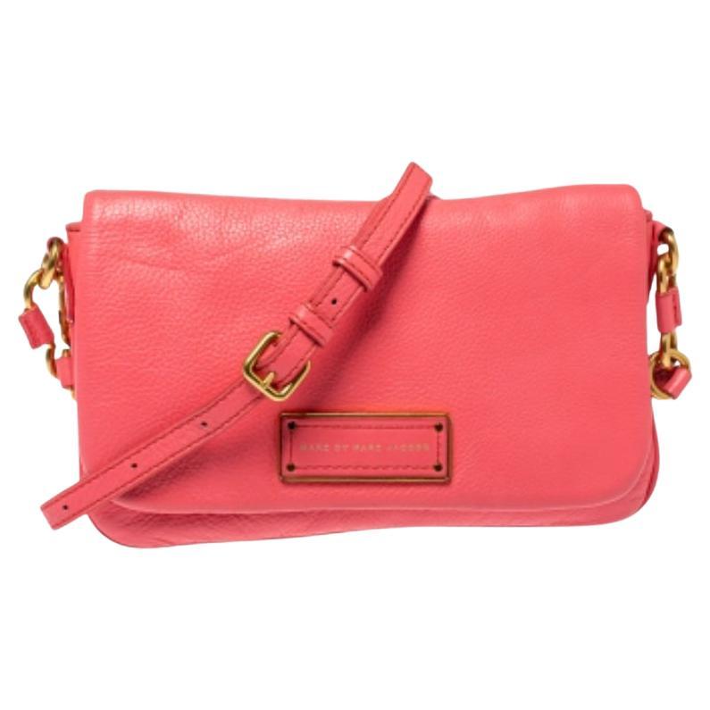 Marc by Marc Jacobs Orange Leather Too Hot To Handle Crossbody Bag For Sale