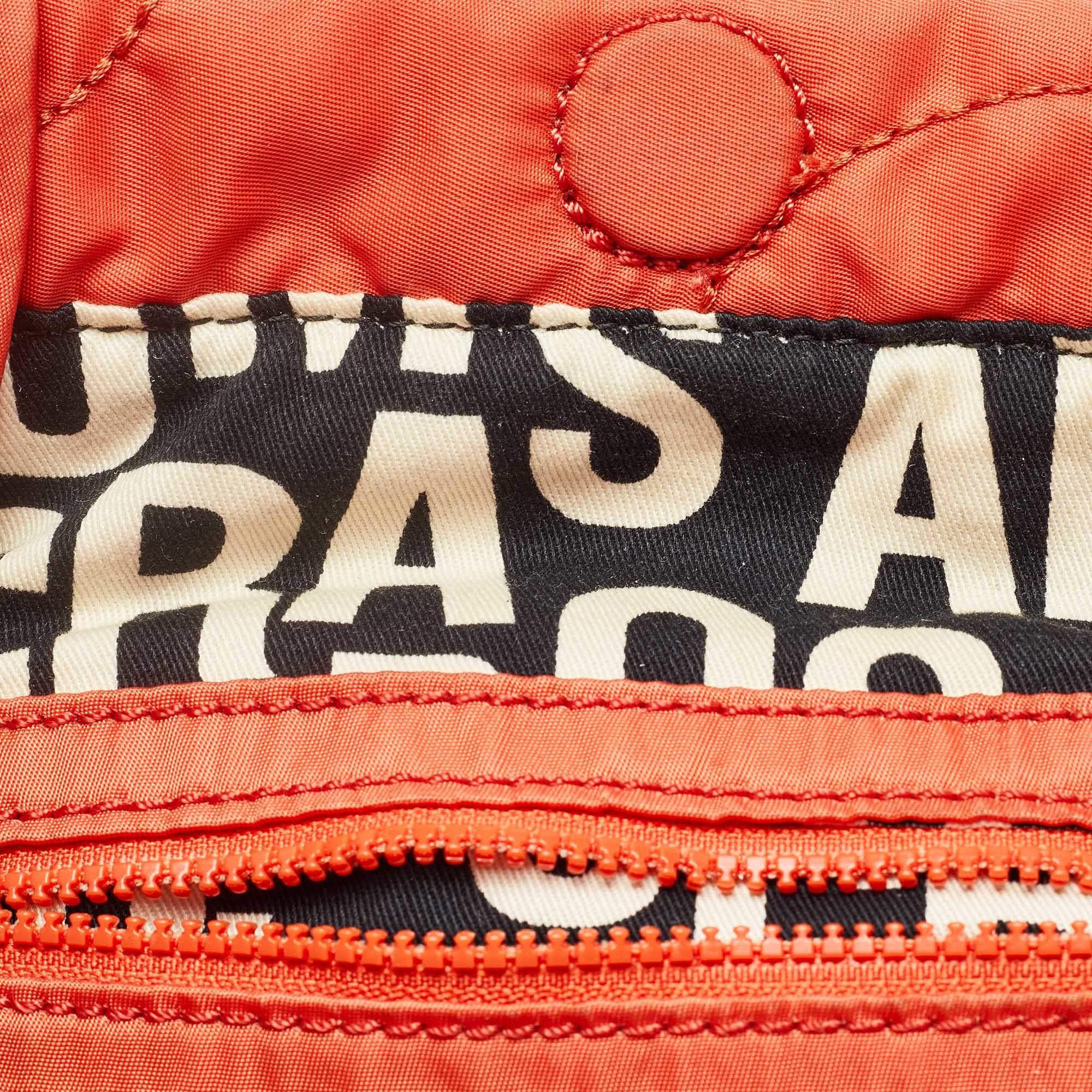 Marc by Marc Jacobs Orange Nylon Medium Pretty Tate Tote For Sale 2
