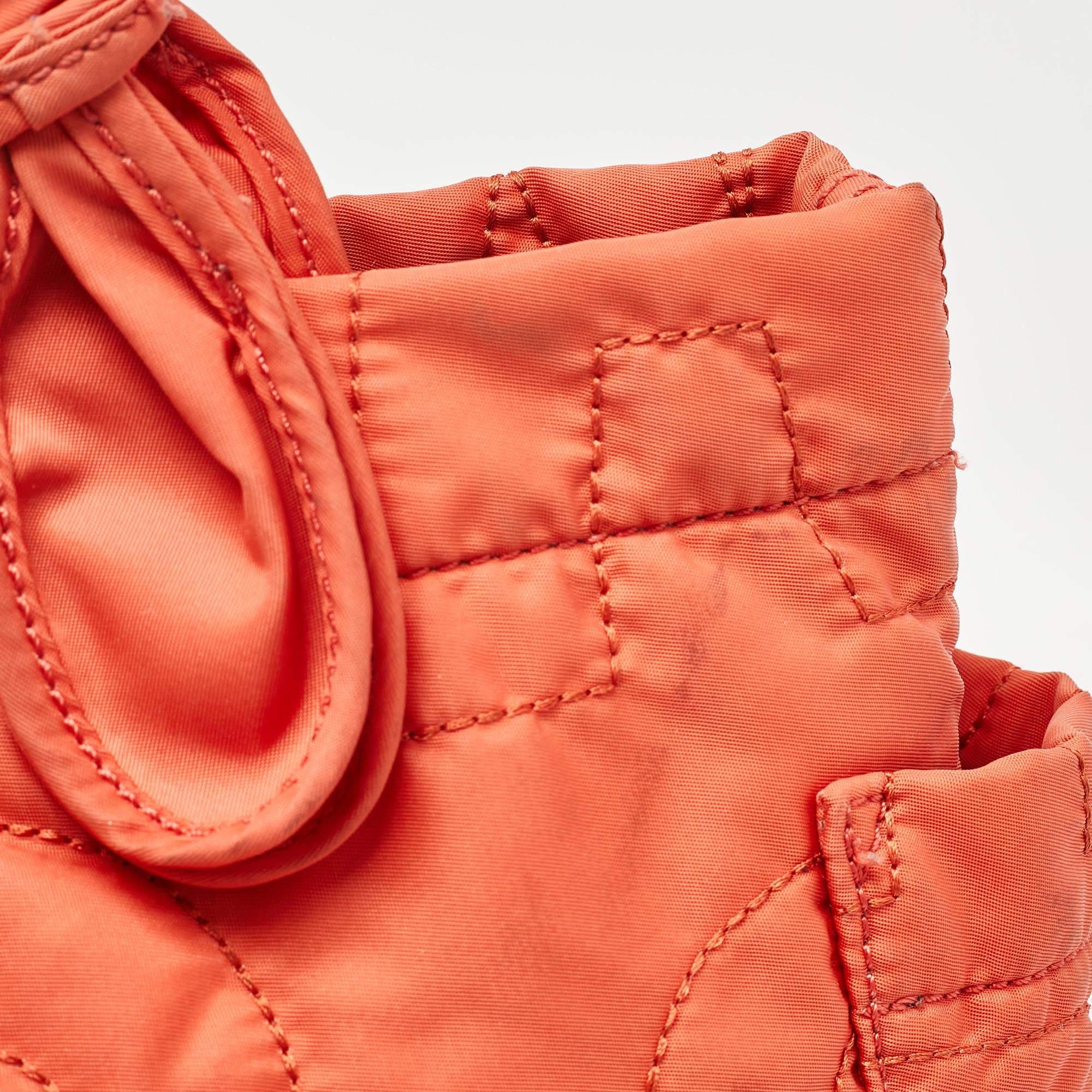 Marc by Marc Jacobs Orange Nylon Medium Pretty Tate Tote For Sale 3