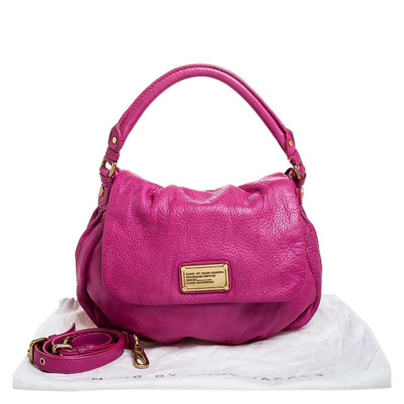 Marc by Marc Jacobs Pink Leather Classic Q Lil Ukita Top Handle Bag For Sale 4