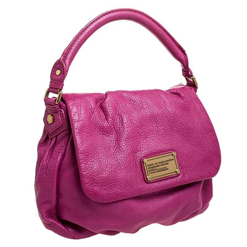 marc jacobs pink leather bag