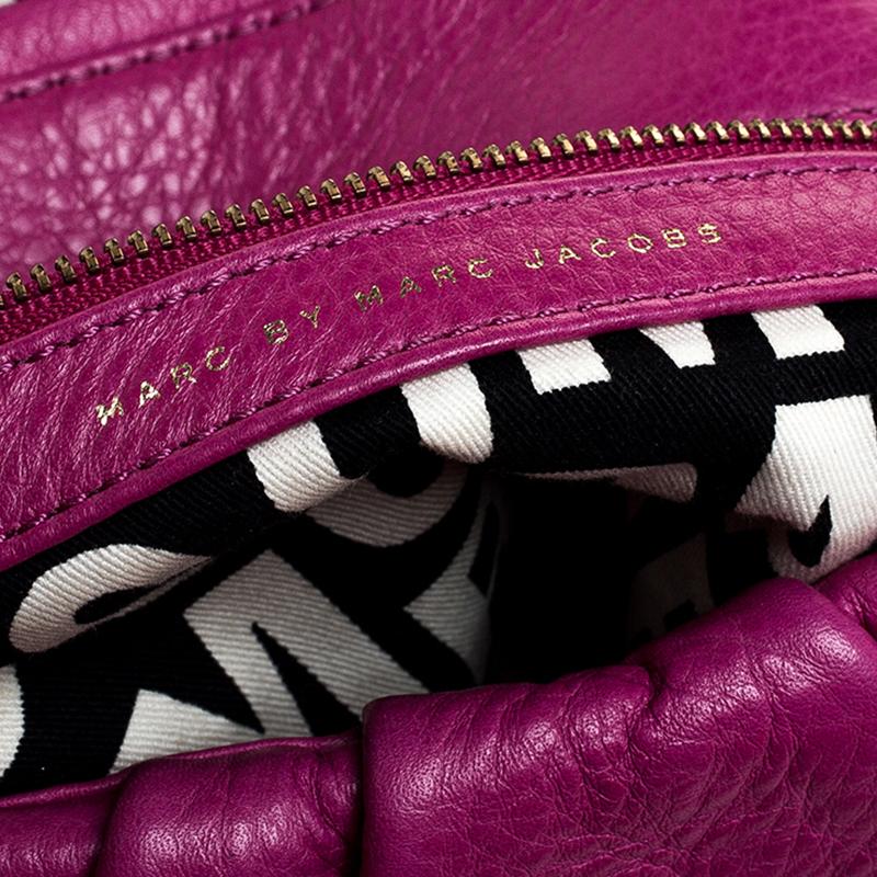 Marc by Marc Jacobs Pink Leather Classic Q Lil Ukita Top Handle Bag For Sale 2