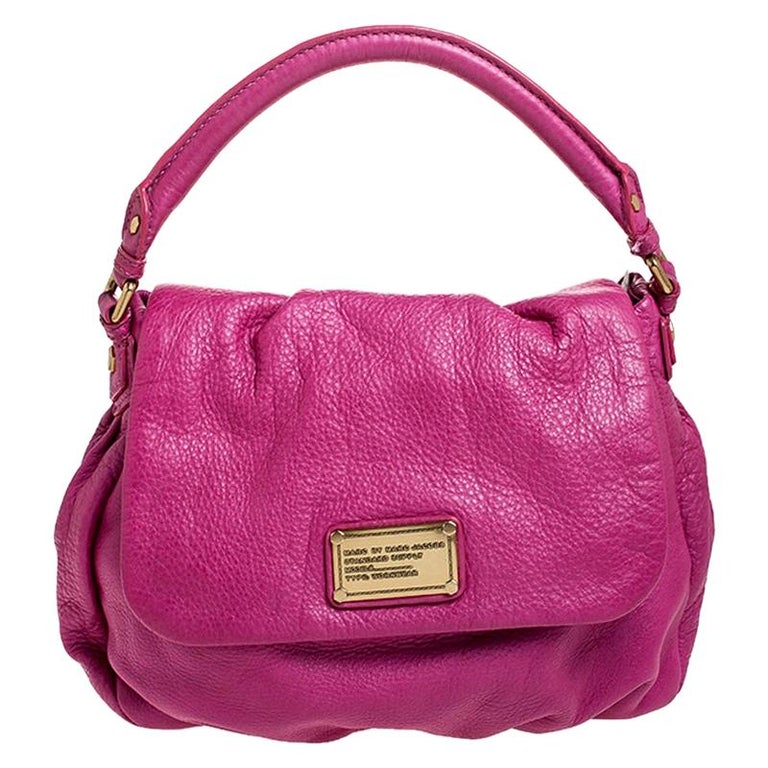 Marc by Marc Jacobs Pink Leather Classic Q Lil Ukita Top Handle Bag For  Sale at 1stDibs | classic q ukita, marc jacobs ukita, marc jacobs pink  leather bag