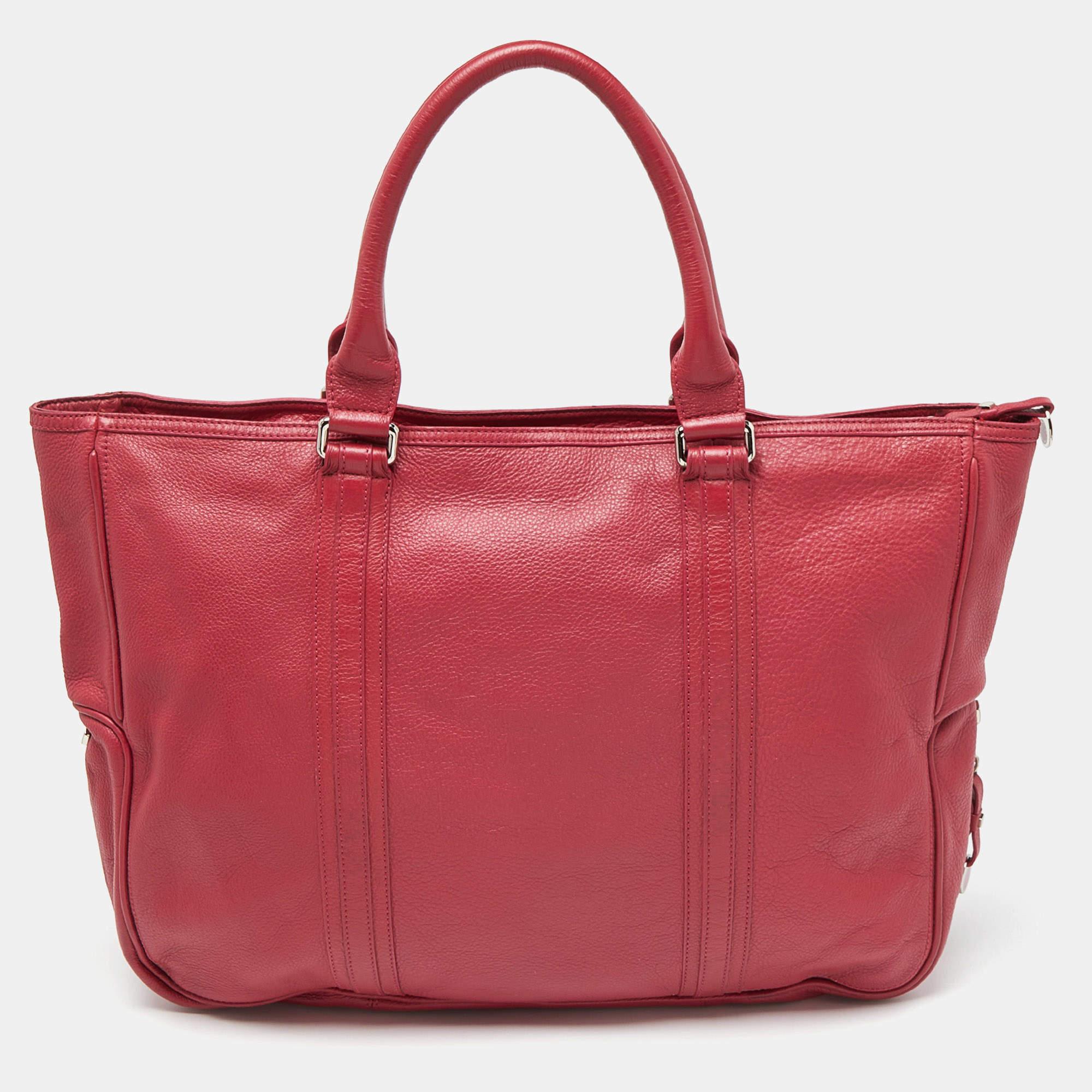 Women's Marc by Marc Jacobs Pink Leather Expandable Zip Around Hobo For Sale