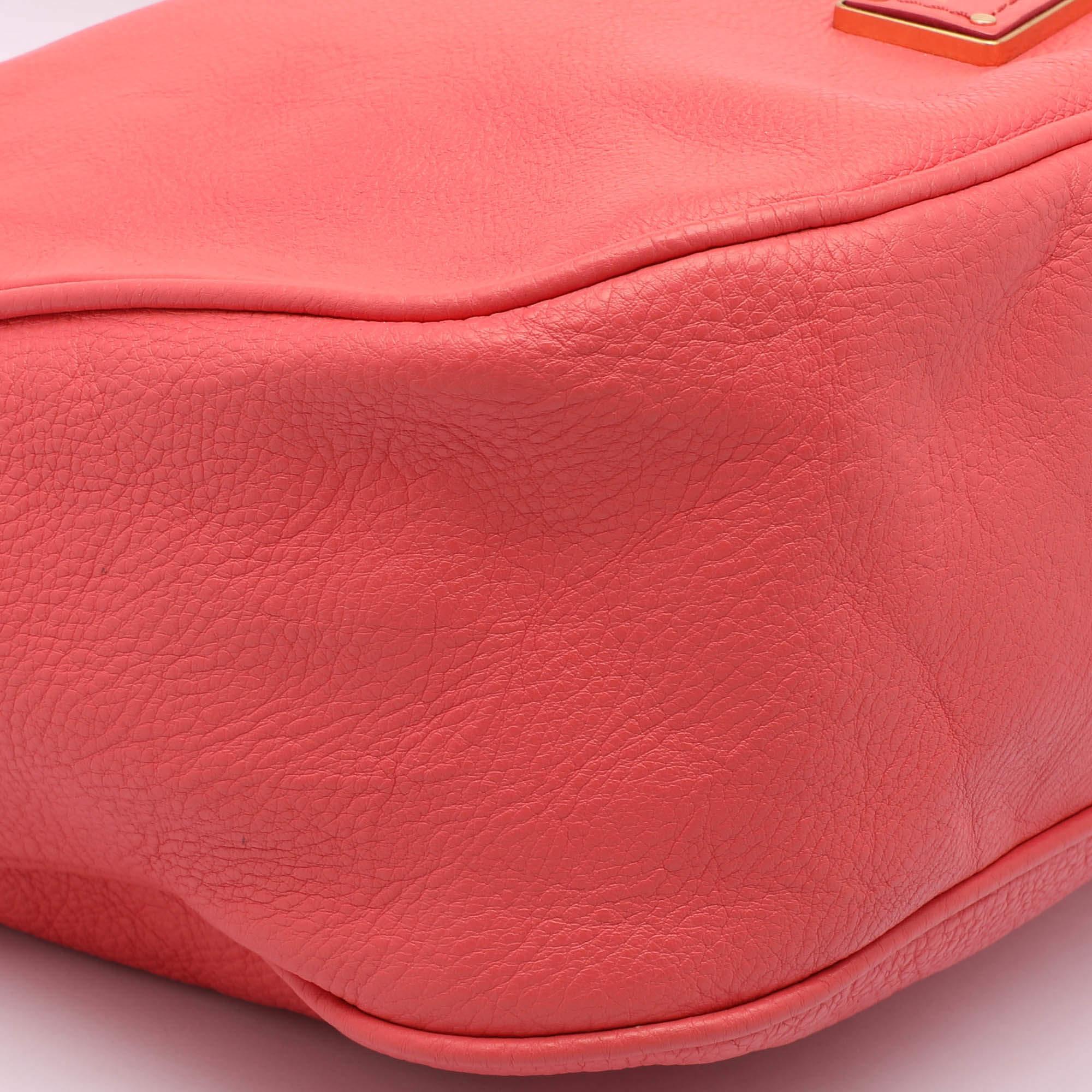 Marc by Marc Jacobs Pink Leather Too Hot To Handle Hobo 5