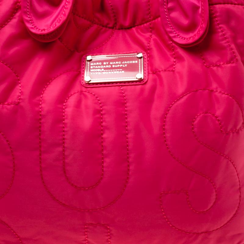 Marc by Marc Jacobs Pink Nylon Medium Pretty Tate Tote For Sale 3