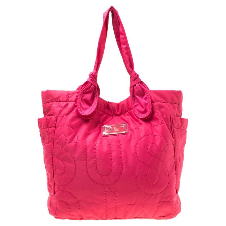 Marc by Marc Jacobs Pink Nylon Medium Pretty Tate Tote For Sale at 1stDibs