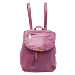 Marc by Marc Jacobs Purple Leather Backpack
