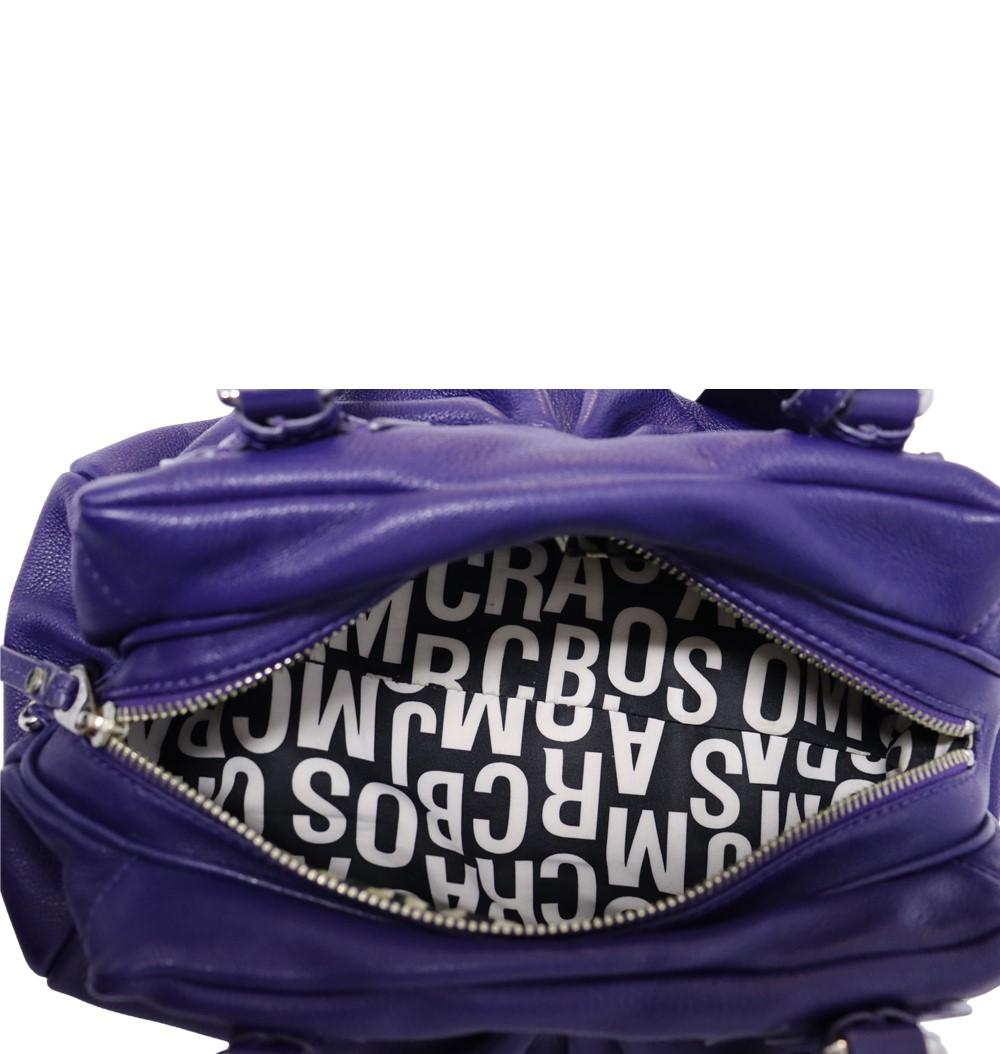 Women's Marc by Marc Jacobs Purple Leather Classic Q Baby Groovee Bag For Sale