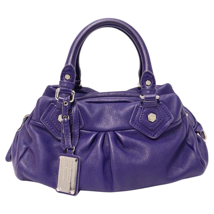 Marc by Marc Jacobs Purple Leather Classic Q Baby Groovee Bag For Sale