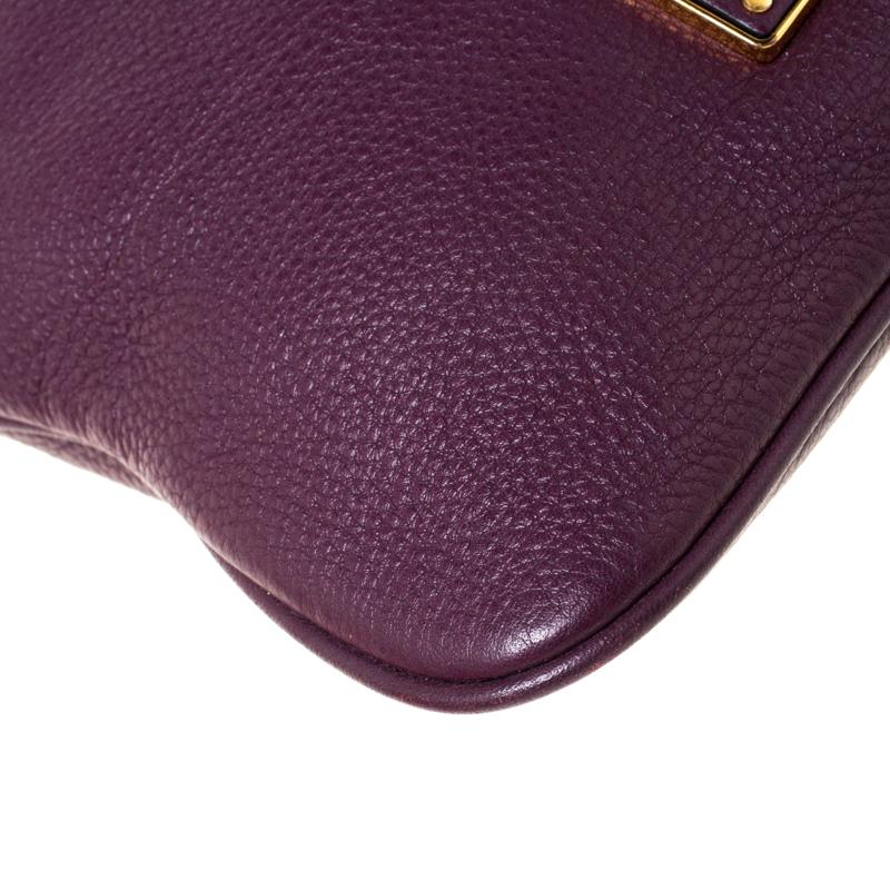 Marc by Marc Jacobs Purple Leather Crossbody Bag 2